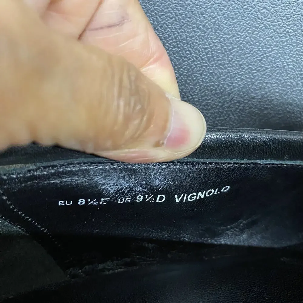 Bally Vignolo Black Leather HorseBit Loafers Men 9.5 D Swiss Made Quiet Luxury